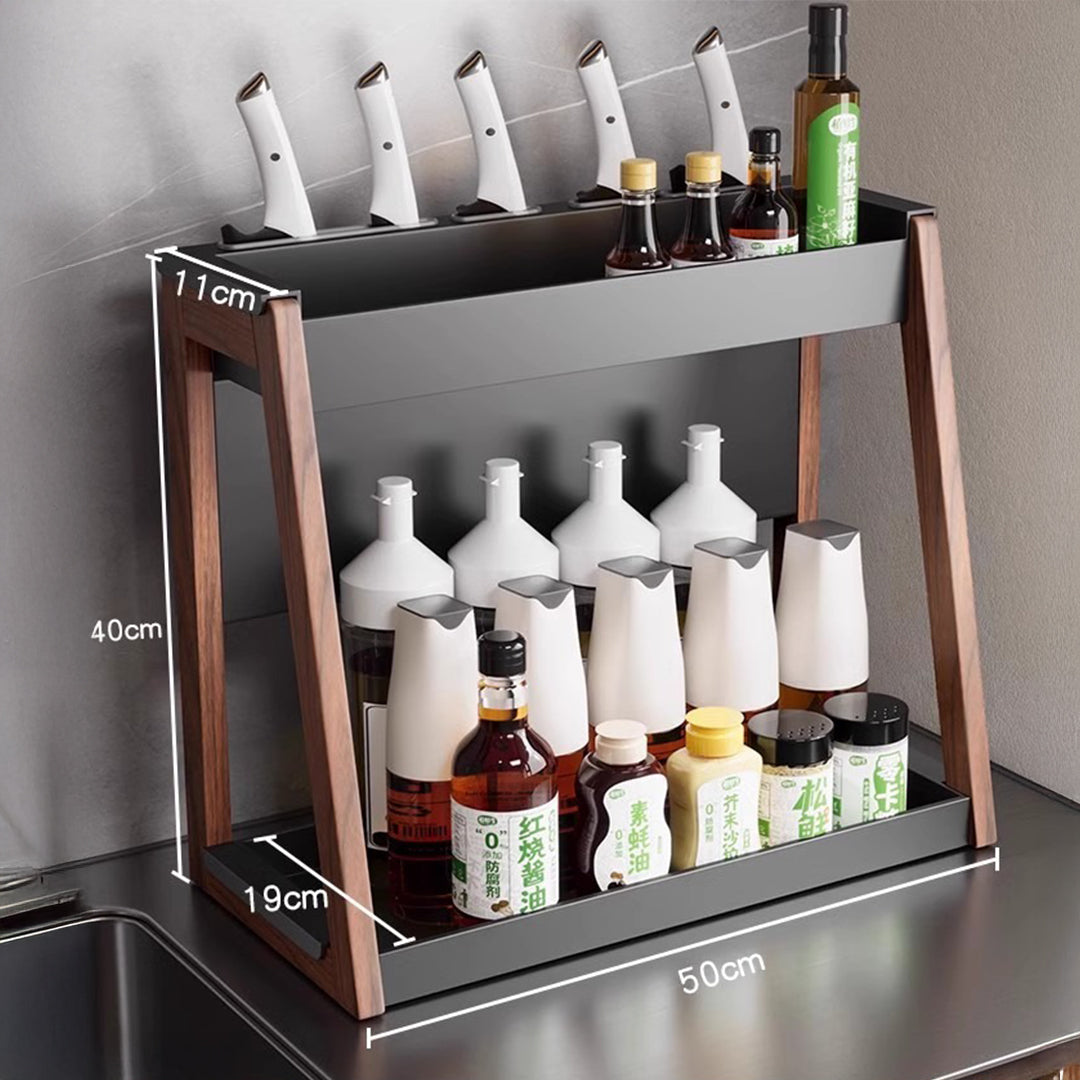 Linnea Walnut Multifunctional Spice Rack