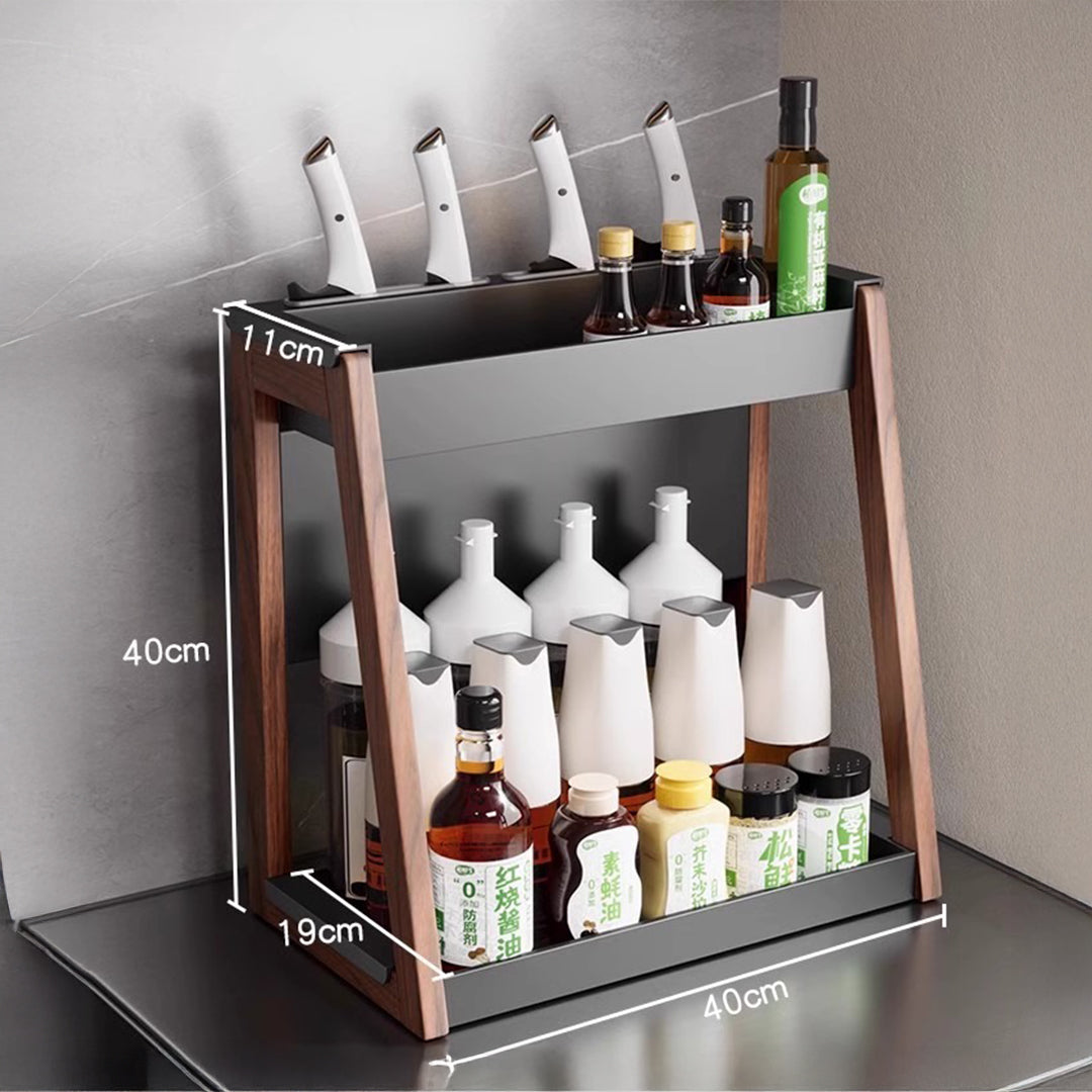 Linnea Walnut Multifunctional Spice Rack