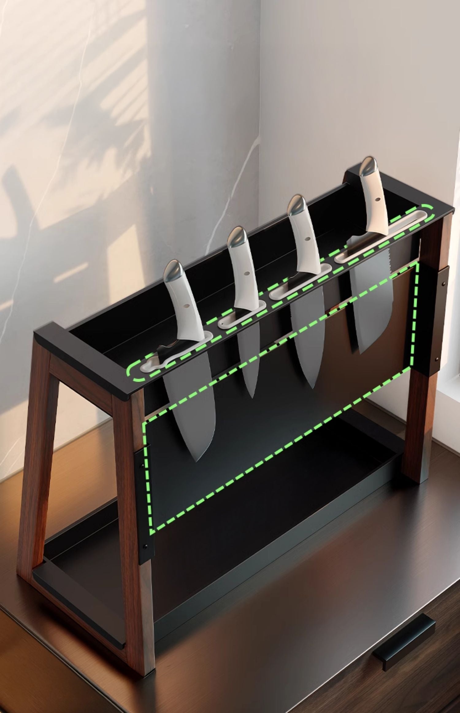 Linnea Walnut Multifunctional Spice Rack