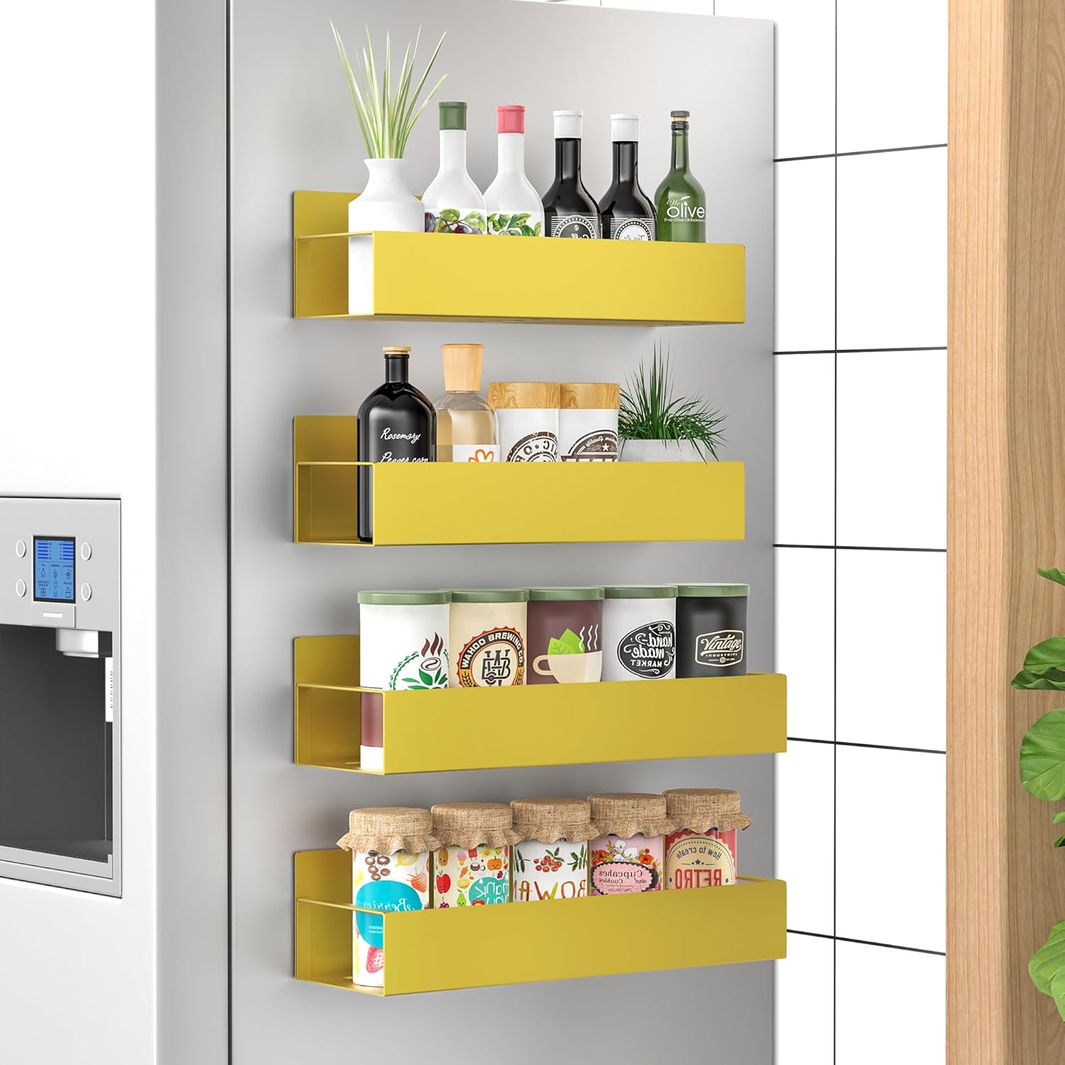 Laura Magnetic Spice Storage Rack Organizer