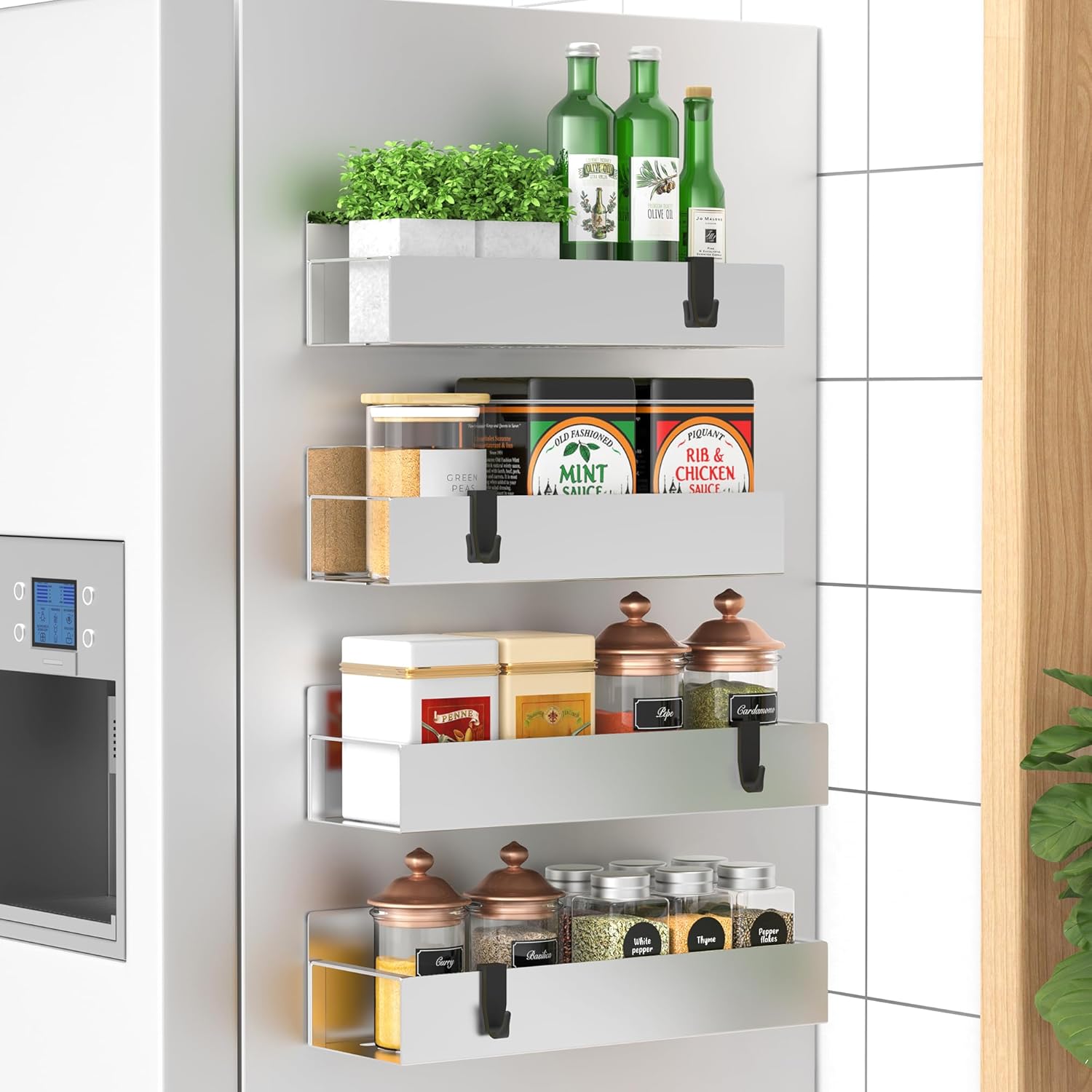 Laura Magnetic Spice Storage Rack Organizer