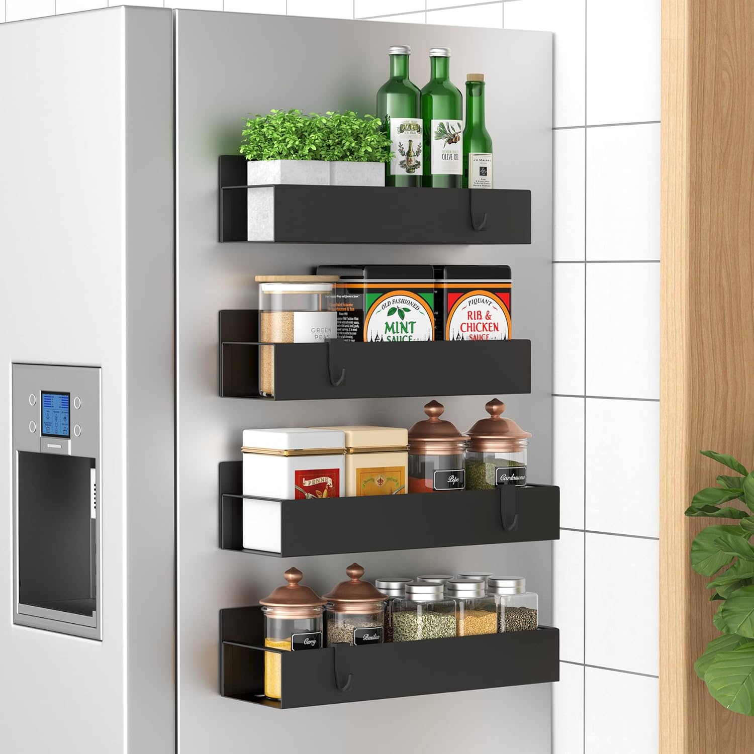 Laura Magnetic Spice Storage Rack Organizer