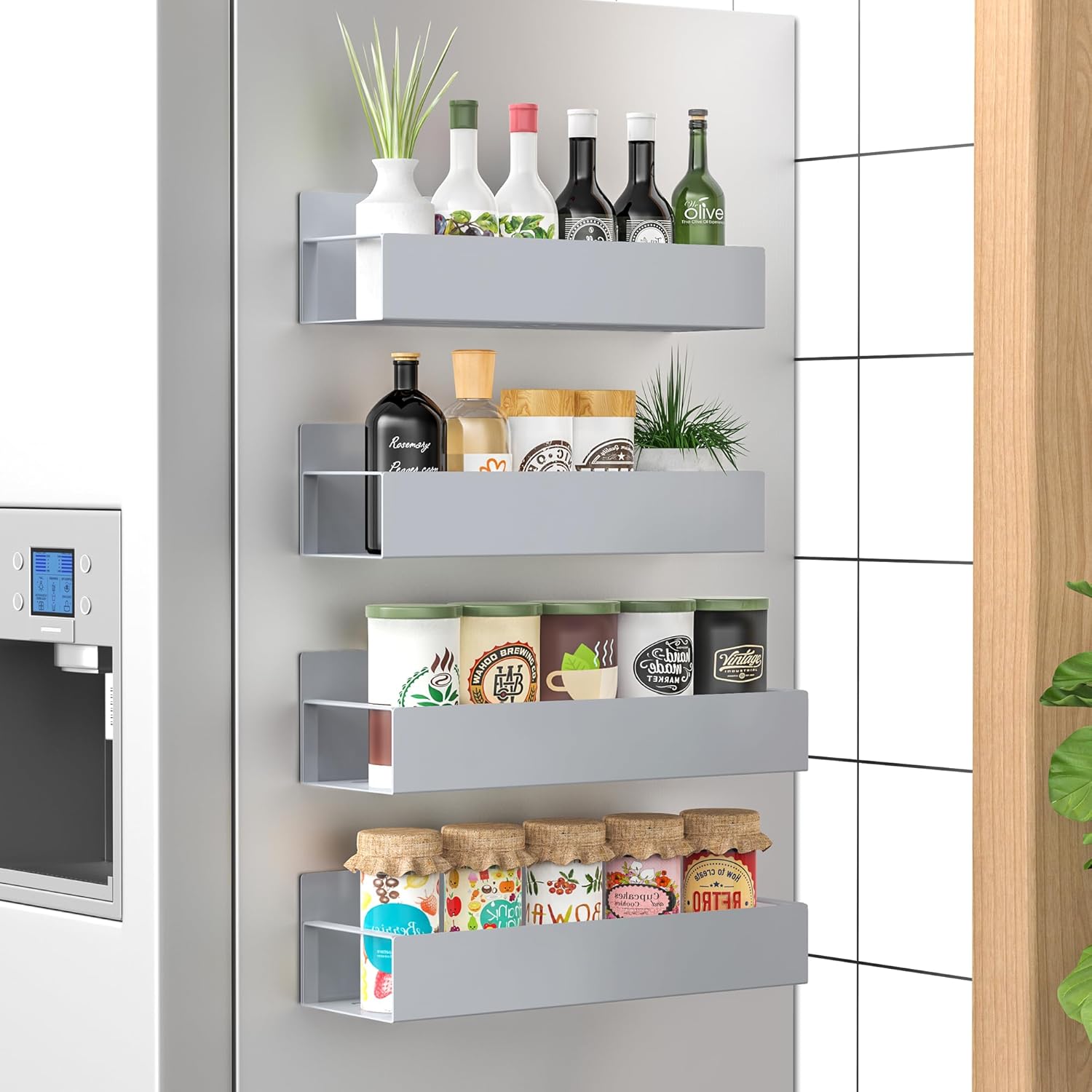 Laura Magnetic Spice Storage Rack Organizer