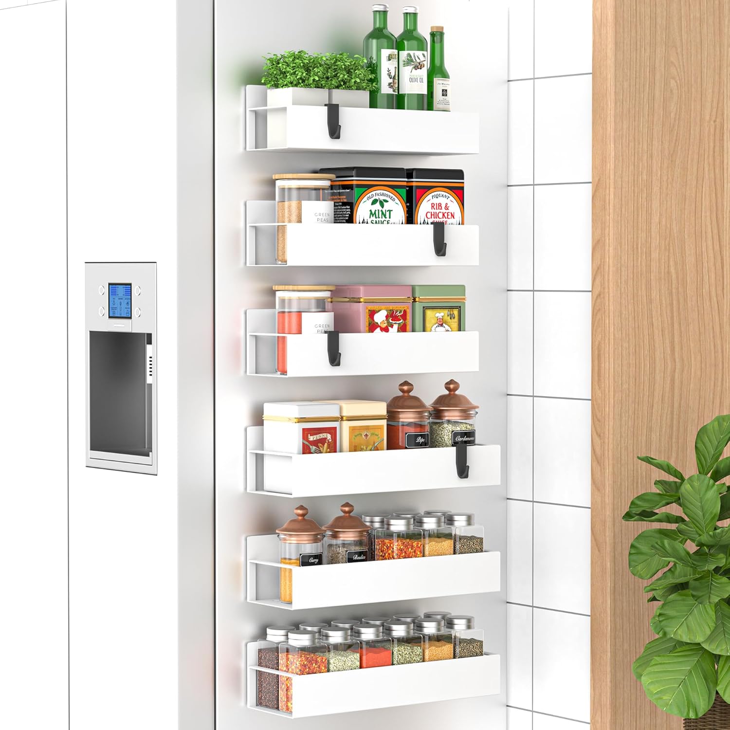 Laura Magnetic Spice Storage Rack Organizer