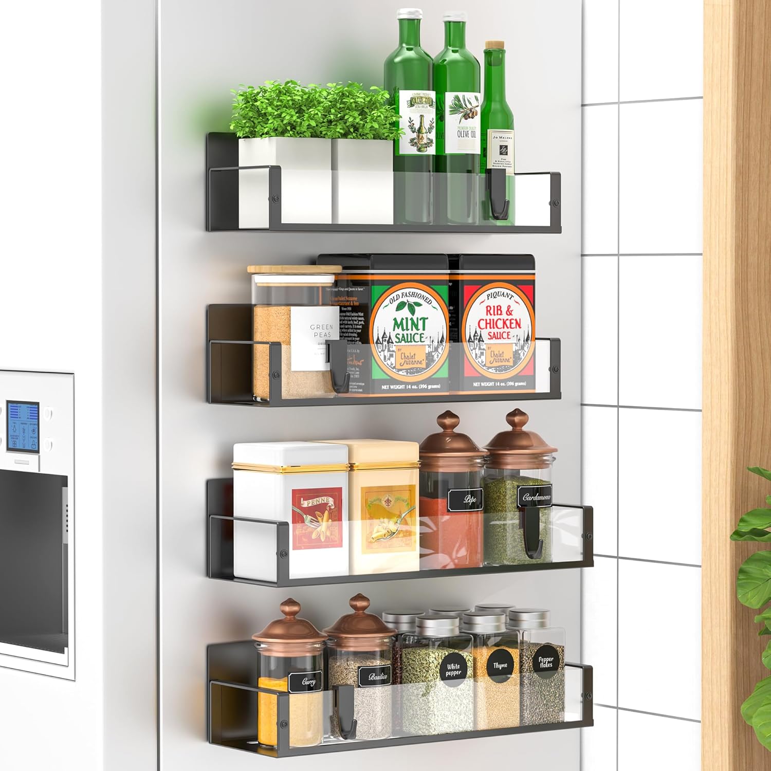 Laura Magnetic Spice Storage Rack Organizer