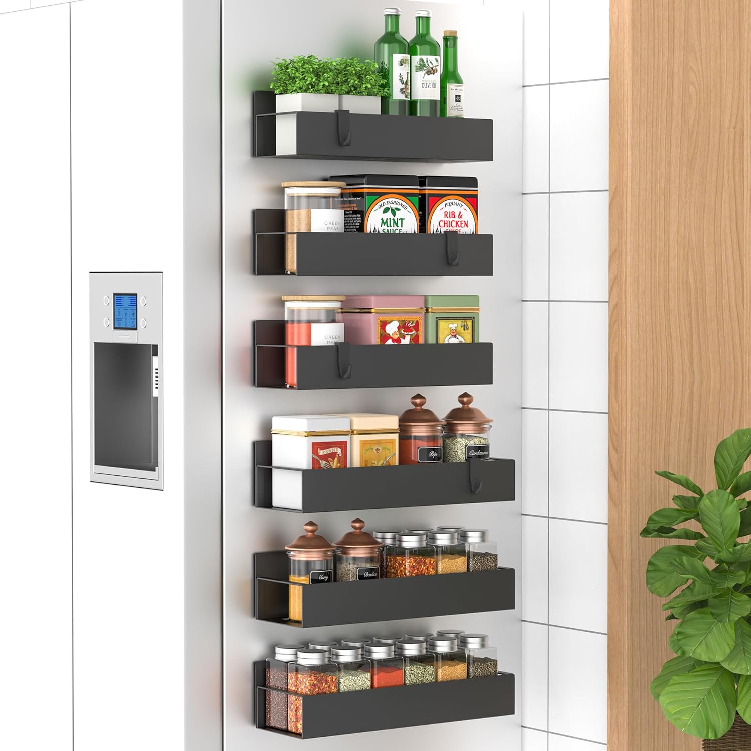 Laura Magnetic Spice Storage Rack Organizer