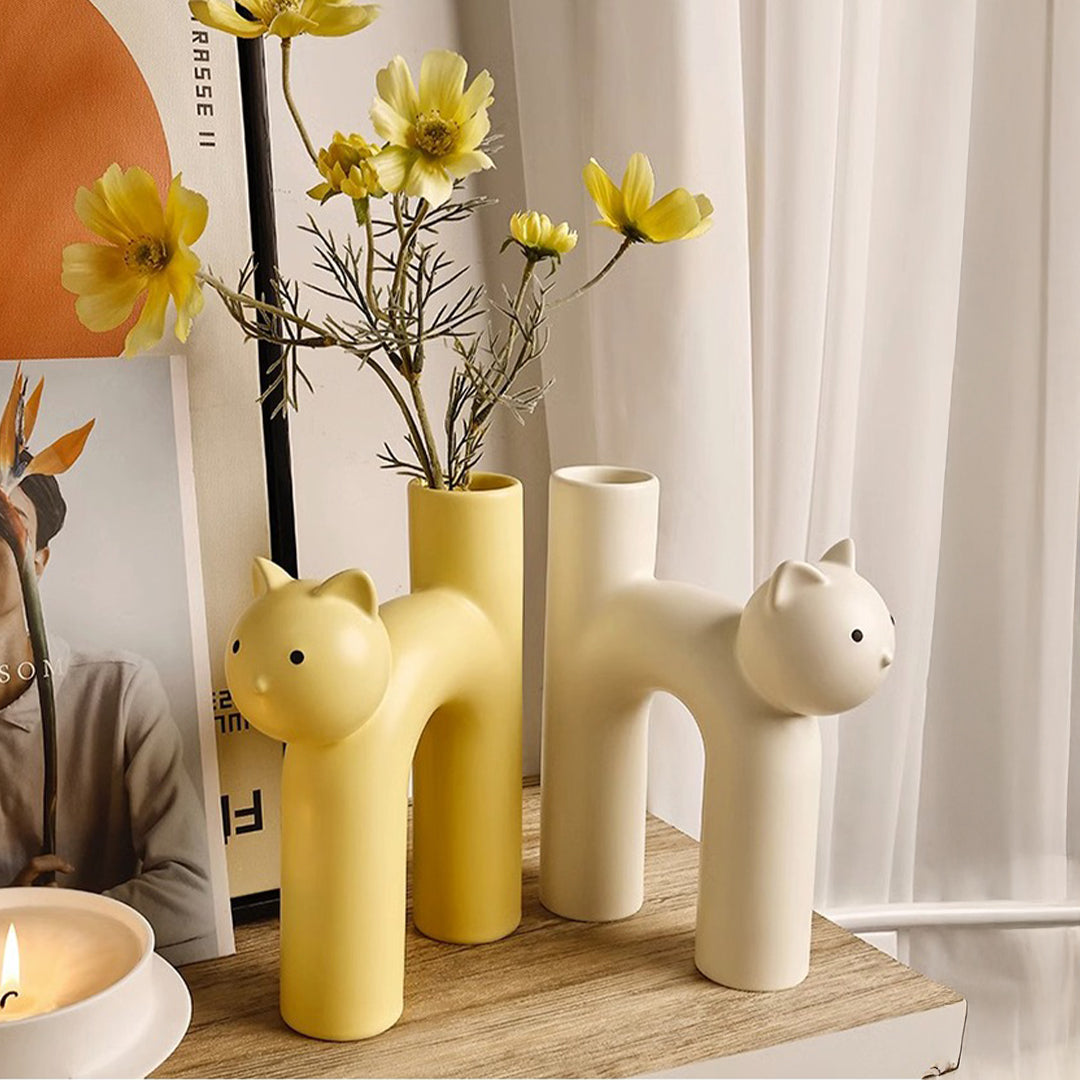 Cute Cat Vase