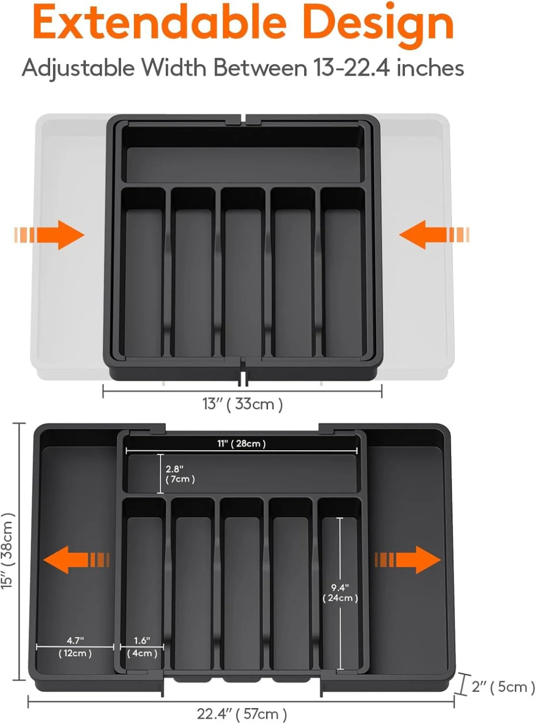 Jessica Flatware Drawer Organizer