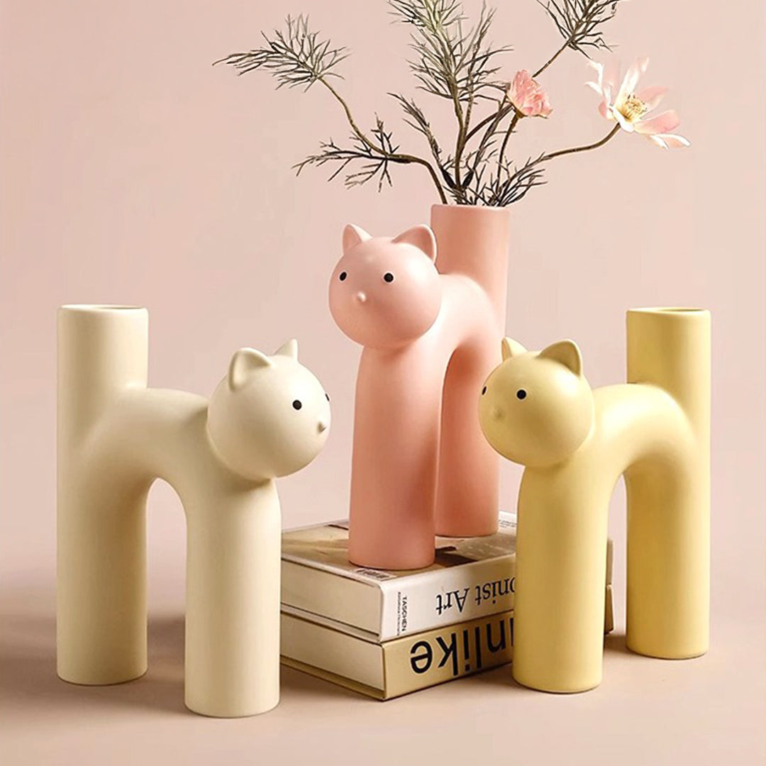 Cute Cat Vase