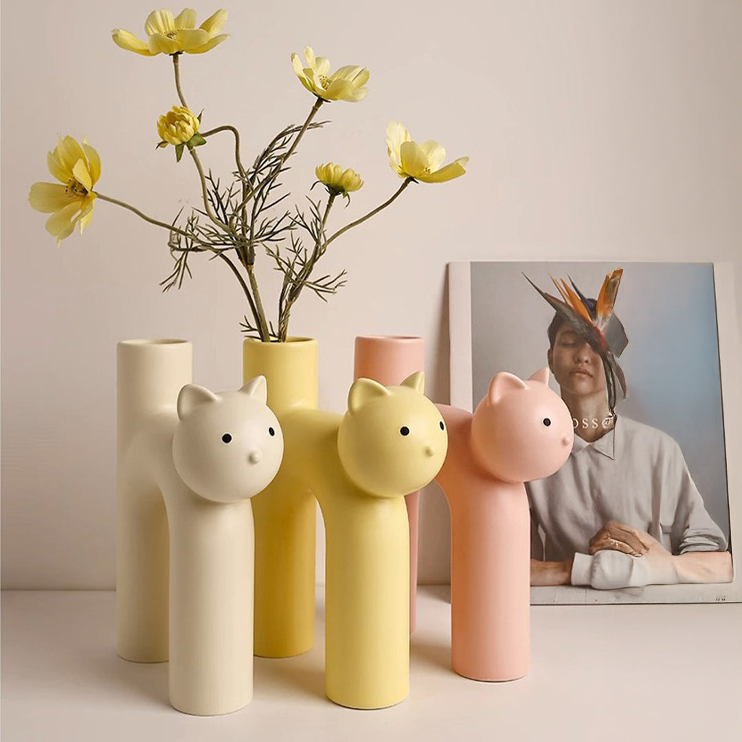 Cute Cat Vase